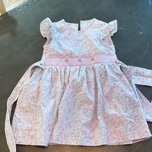 The Beaufort Bonnet Company Floral Pastel Smocked Dress